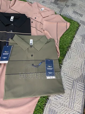 Chest-Stripe Polo Shirts