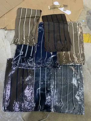 Pinstripe Fringed Winter Scarves
