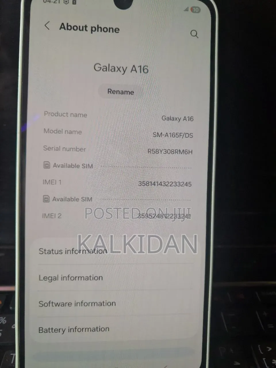 Samsung Galaxy A16 128 GB White