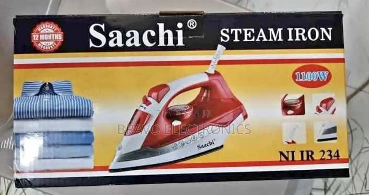 Saachi Steam Iron With a Ceramic Soleplate የልብስ መተኮሻ ( ካውያ)
