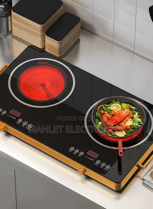 Touch Knob Double Infrared Cooker -Touch Stove - Brand New ተች ስቶቭ
