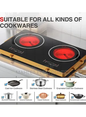 Touch Knob Double Infrared Cooker -Touch Stove - Brand New ተች ስቶቭ