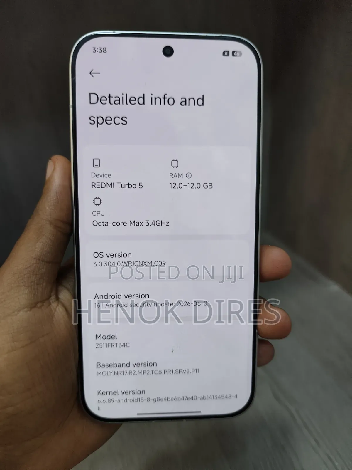 New Xiaomi Redmi Turbo 5 256 GB White