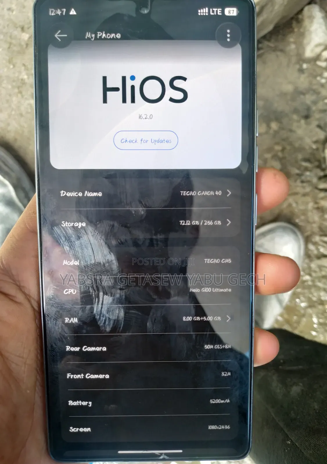 New Tecno Camon 40 Pro 5G 256 GB Black