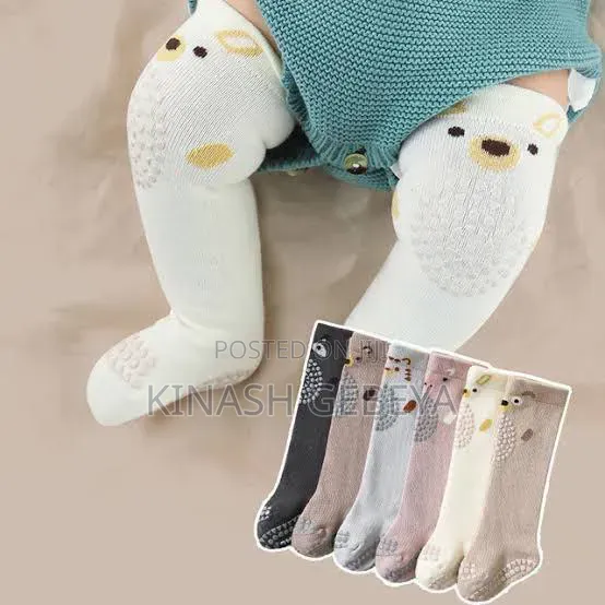 Top Quality Kids Knee Baby Crawling Socks