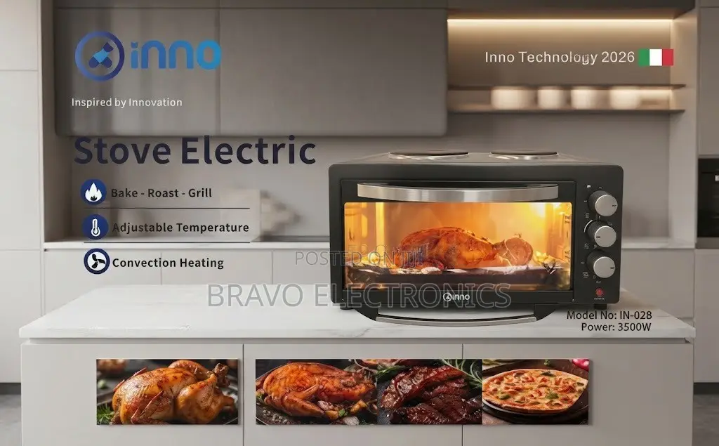 Inno 3500W Electric Stove Oven With Top Hotplates