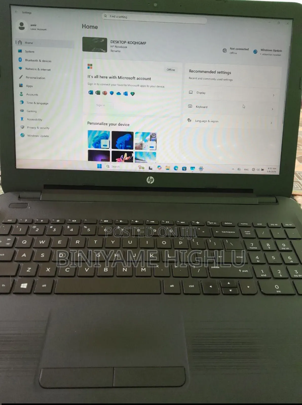 Laptop Toshiba Satellite S870 4GB Intel Core 2 Duo HDD 256GB