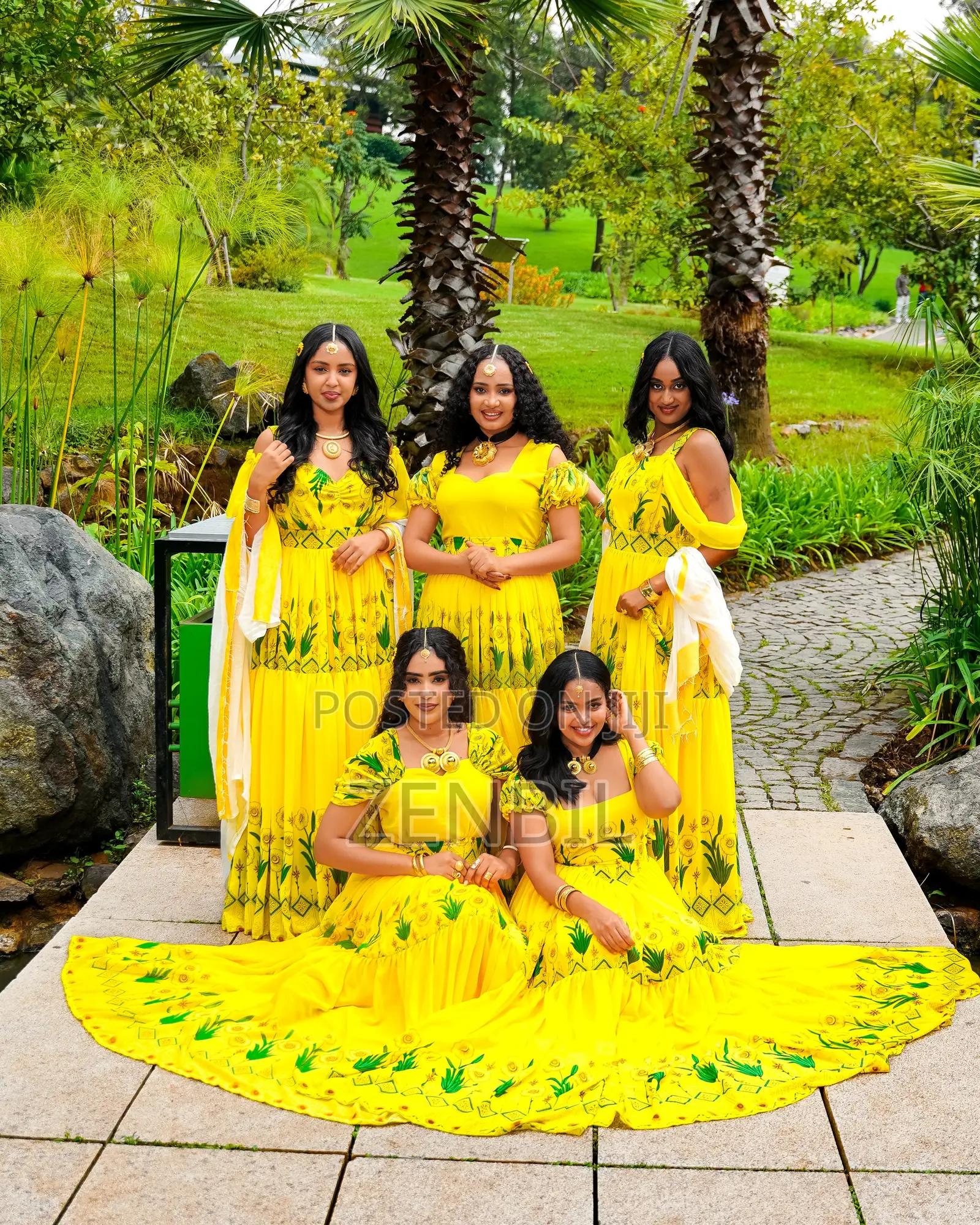 ለአዲስ ዓመት የተዘጋጁ ቢጫ የኣደይ ኣበባ ሺፎኖች
