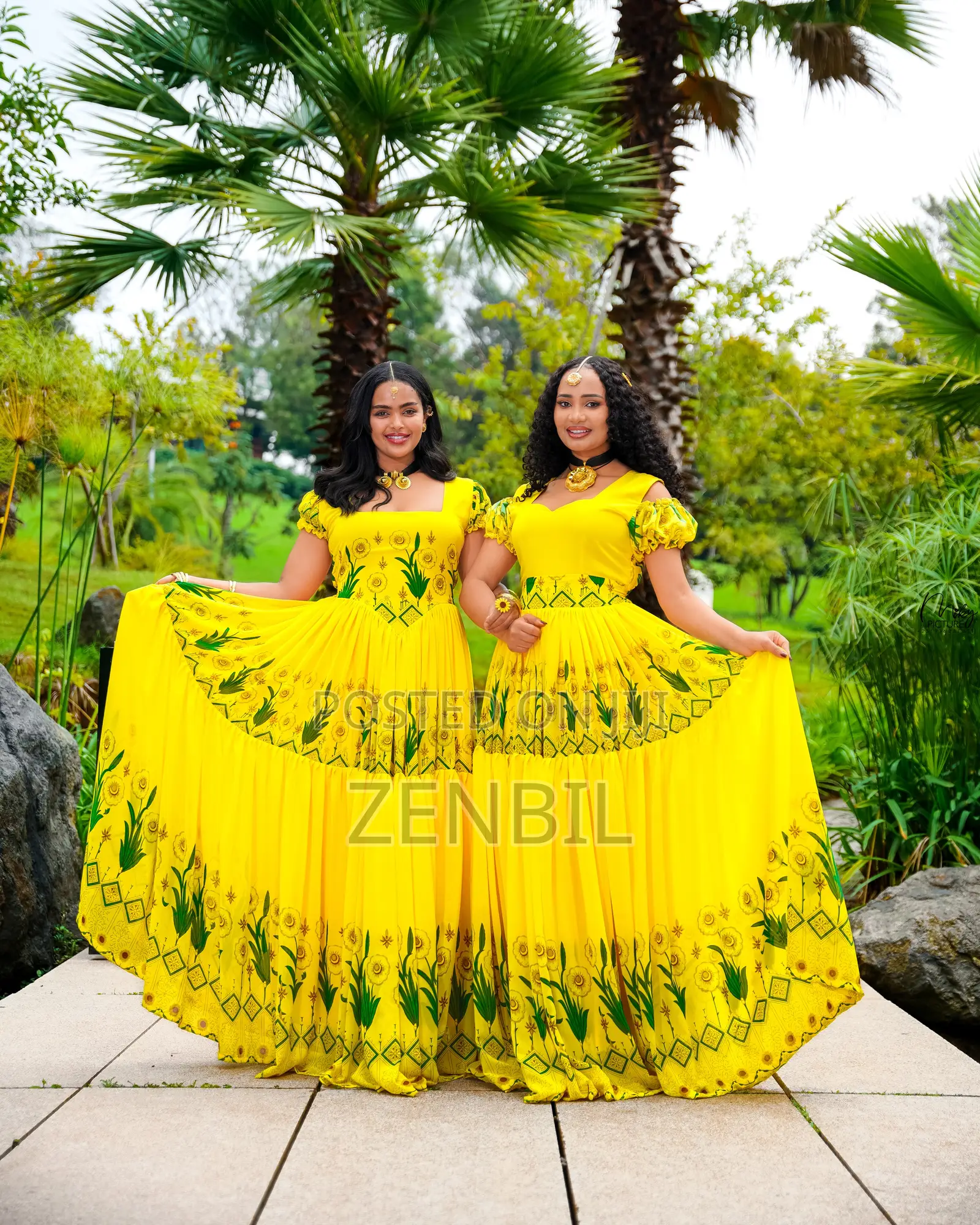 ለአዲስ ዓመት የተዘጋጁ ቢጫ የኣደይ ኣበባ ሺፎኖች
