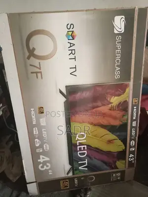 This Is Double Screen 43 Inch TV With Remote, Decoder and Wall Mount