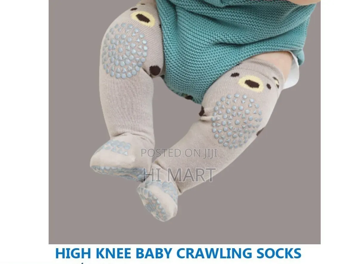 High Knee Baby Crawling Socks