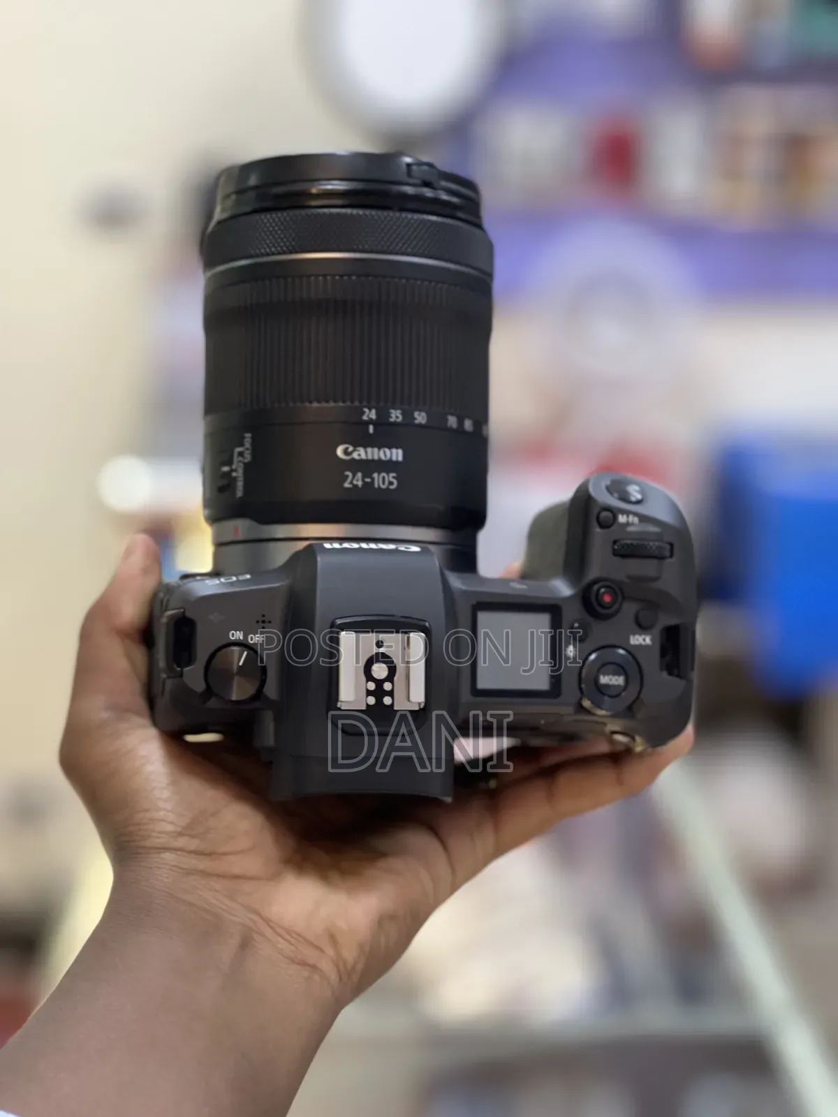 Canon R Camera With Silver Lens