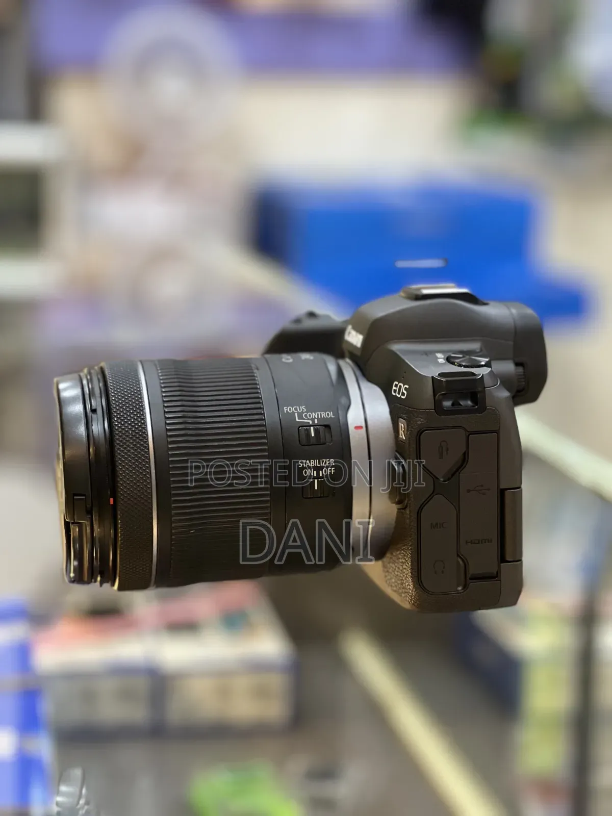 Canon R Camera With Silver Lens