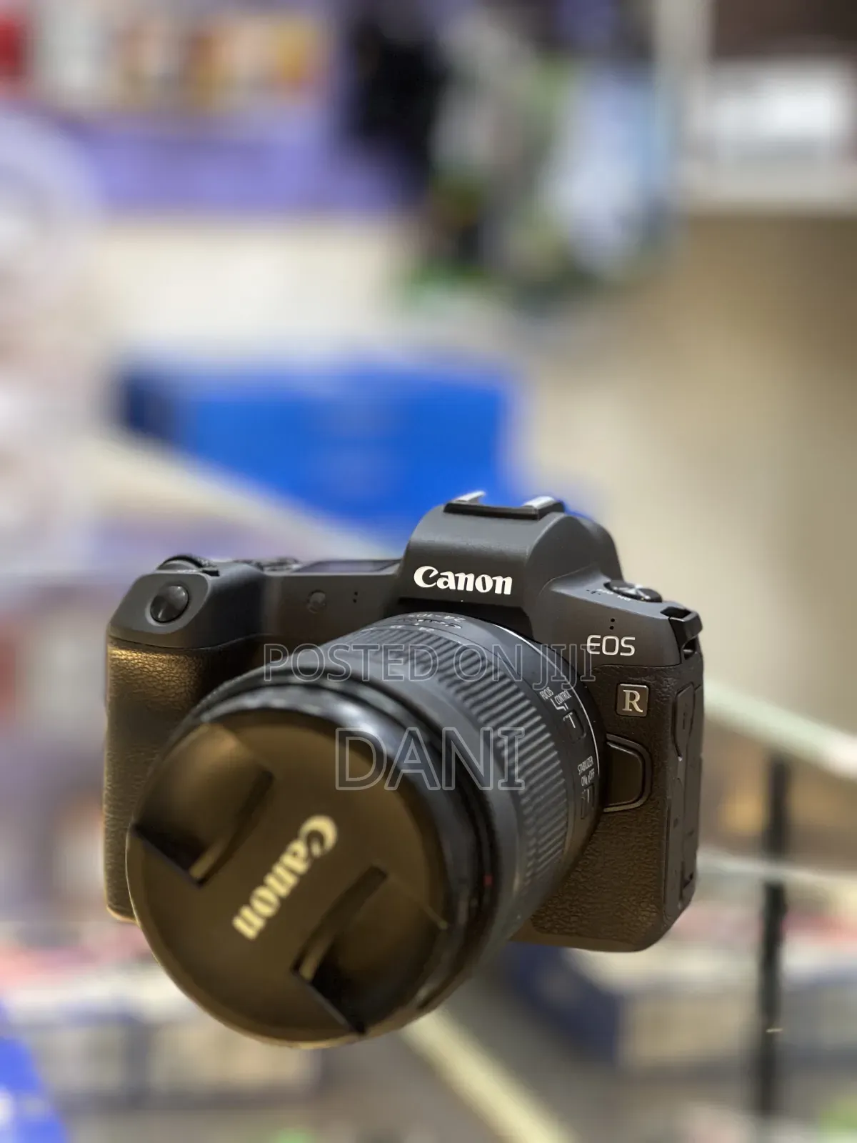 Canon R Camera With Silver Lens
