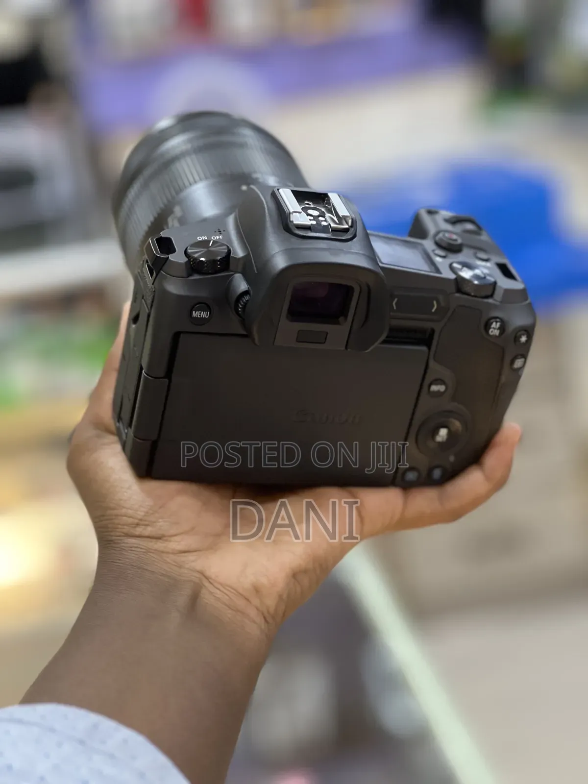 Canon R Camera With Silver Lens