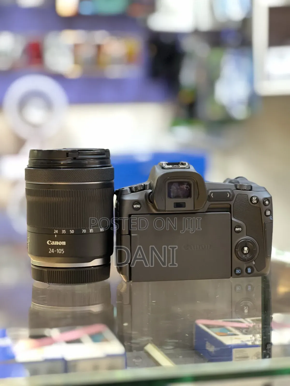 Canon R Camera With Silver Lens