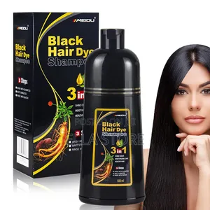 Black Hair Dye Shampoo – 3 in 1