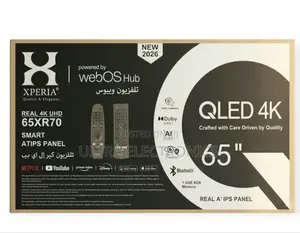 Xperia 65" Qled Smart TV New 2026 Model የምስል ጥራትን፣ ዘመናዊ