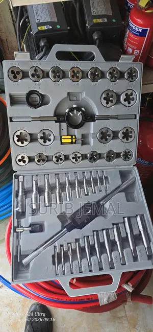 45-Piece Metric and Imperial Tap and Die Tool Kit