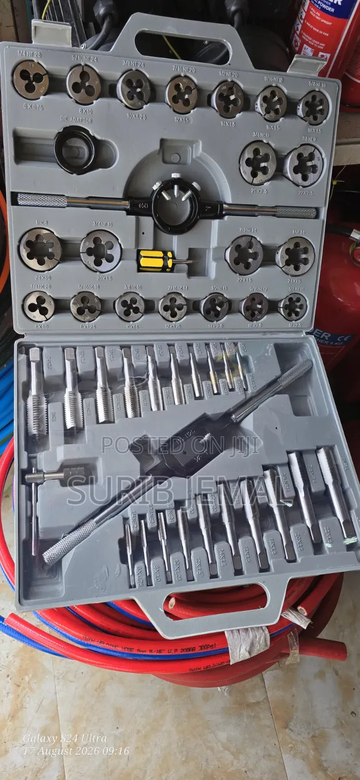 45-Piece Metric and Imperial Tap and Die Tool Kit