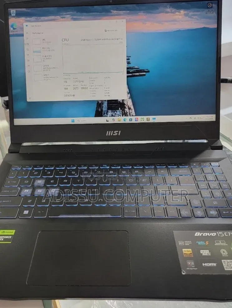 New Laptop MSI 16GB AMD Ryzen 5 SSD 512GB
