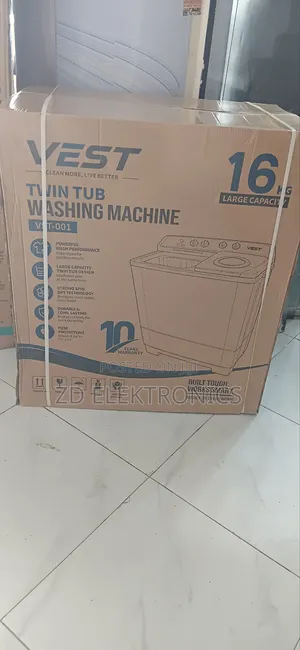 Vest Twin Tub Washing Machine 16kg Large Capacity