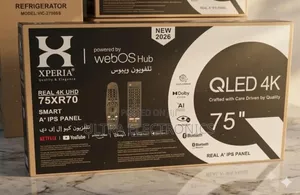 Xperia 75" Inch TV Qled Smart TV ትልቅ ማያ፣ የላቀ ጥራት፣ አስደናቂ መዝናኛ!