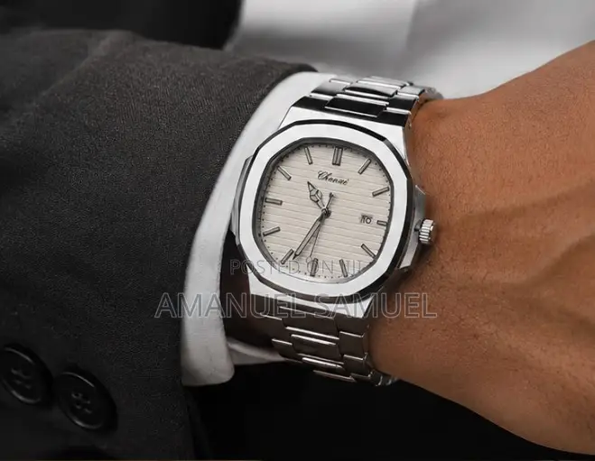 Square Steel Band Men's Watch – Minimalist Business Luminous Date