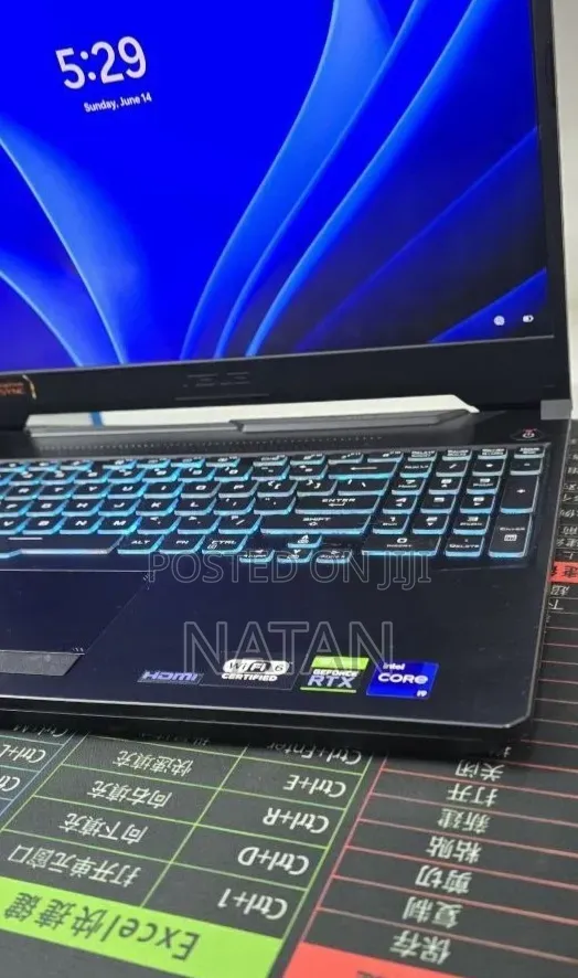 New Laptop Asus TUF Gaming F15 16GB Intel Core i9 SSD 512GB