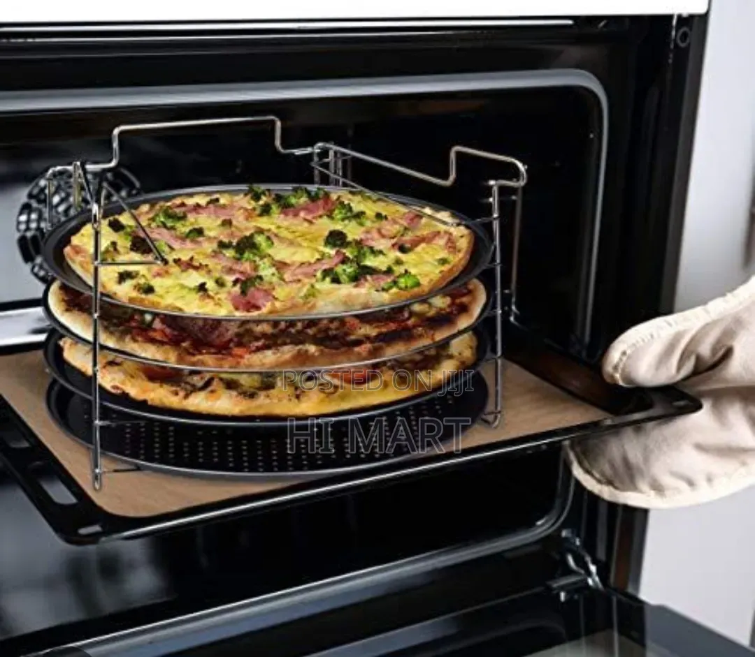 3layer Kitchen Pizza Plate With Rack