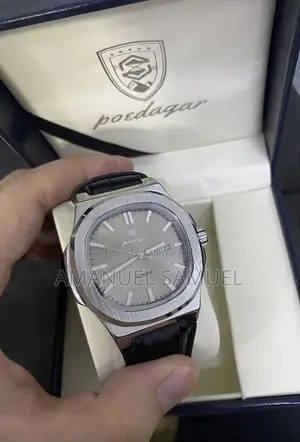 Swiss Men's Waterproof Luminous Watch W Leather Strap - Great for Gift