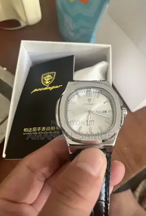Swiss Men's Waterproof Luminous Watch W Leather Strap - Great for Gift
