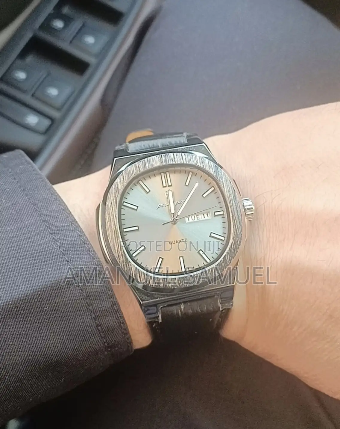 Swiss Men's Waterproof Luminous Watch W Leather Strap - Great for Gift