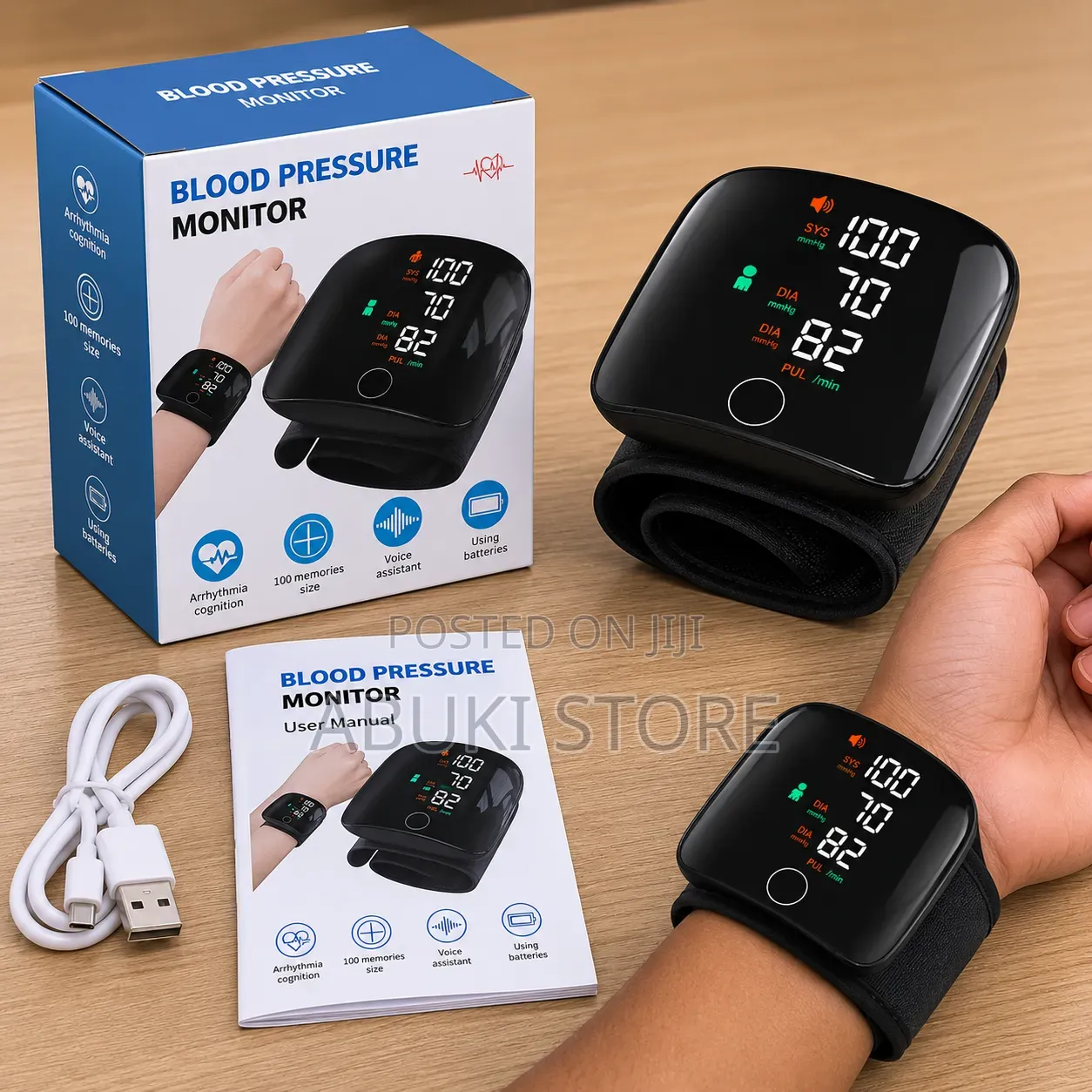 # Digital Wrist Blood Pressure Monitor