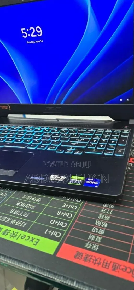 New Laptop Asus TUF Gaming F15 16GB Intel Core i9 SSD 512GB