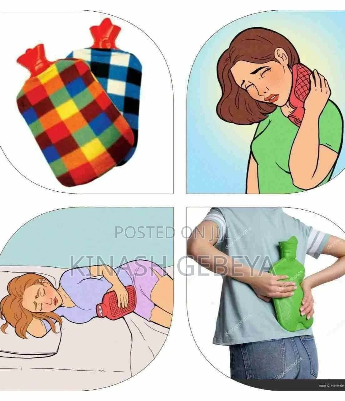 High Quality Hot Water Bag(1litre Capacity)