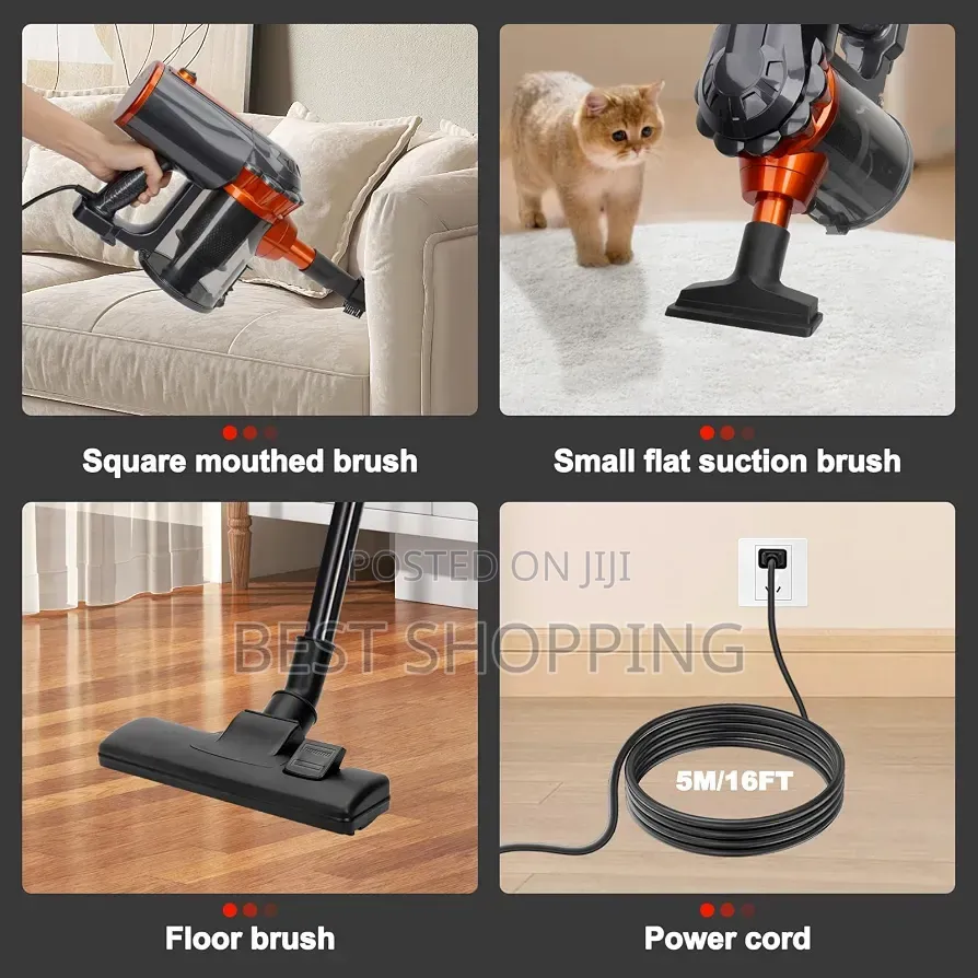 Sonifer Vacuum Cleaner 5 in 1 Floor Brush,hepa Filter,soft Brush,600w