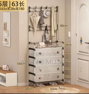Multi-Functional Storage Unit Shoe and Hat Rack
