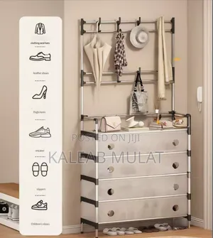 Multi-Functional Storage Unit Shoe and Hat Rack