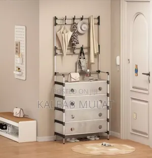 Multi-Functional Storage Unit Shoe and Hat Rack