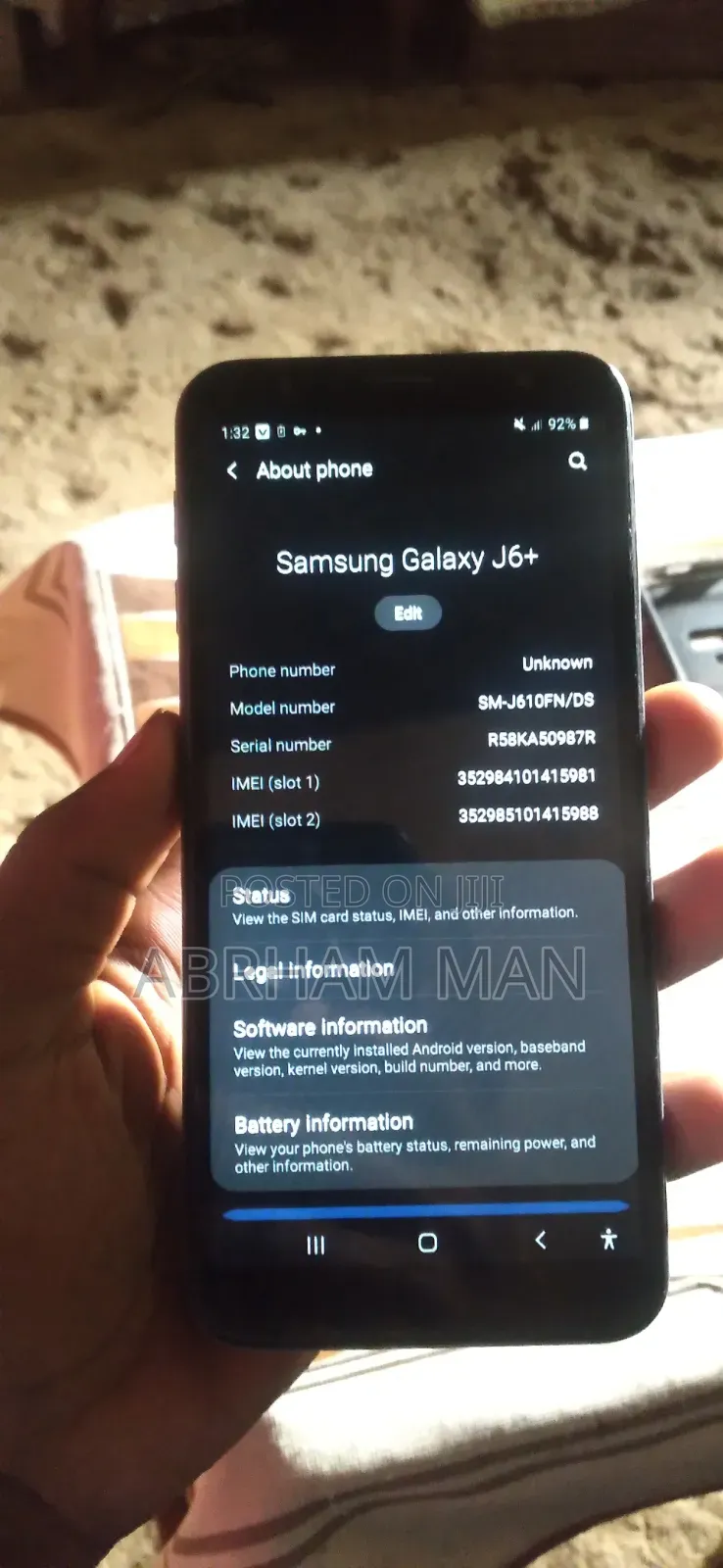 Samsung Galaxy J6+ 32 GB Blue