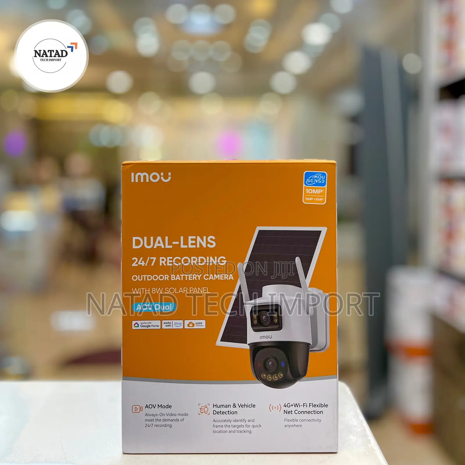 IMOU Dual Lens 10MP Outdoor Battery Solar Camera