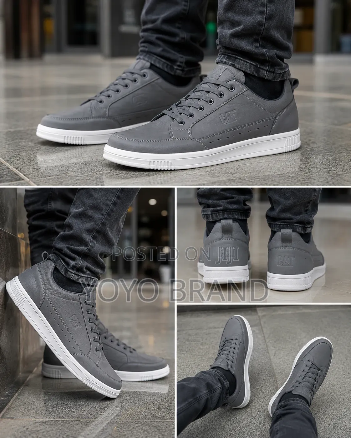 #Caterpillar (CAT) Casual Low-Top Leather "Dark Gray"