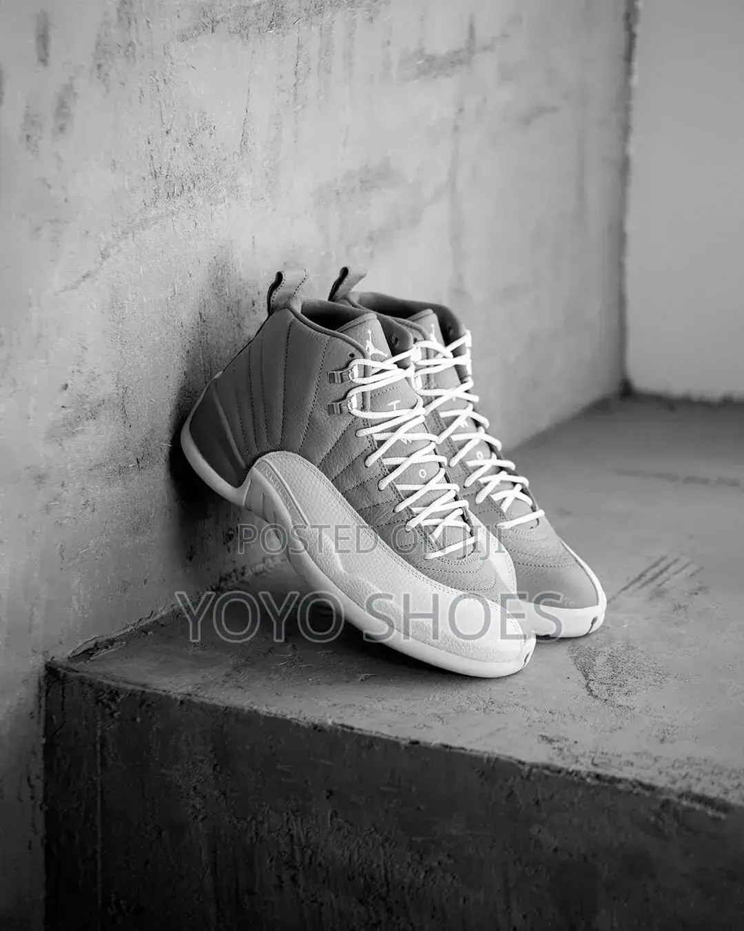 Nike Air Jordan 12 Retro "Stealth" White/Gray