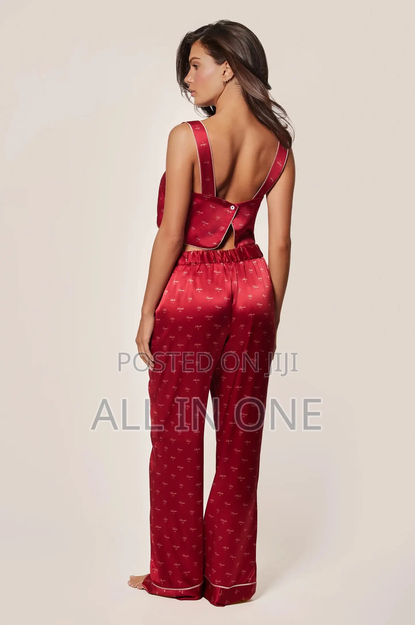 Silk Kiss Print Two Piece Pijama