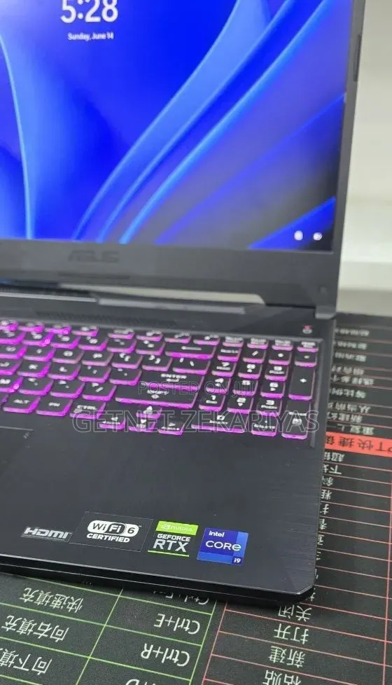 New Laptop Asus TUF Gaming A15 16GB Intel Core i9 SSD 512GB