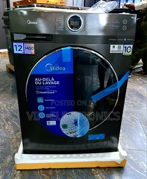 Midea Automatic Washing Machine 12KG Front Load 1400 RP Inverter Motor