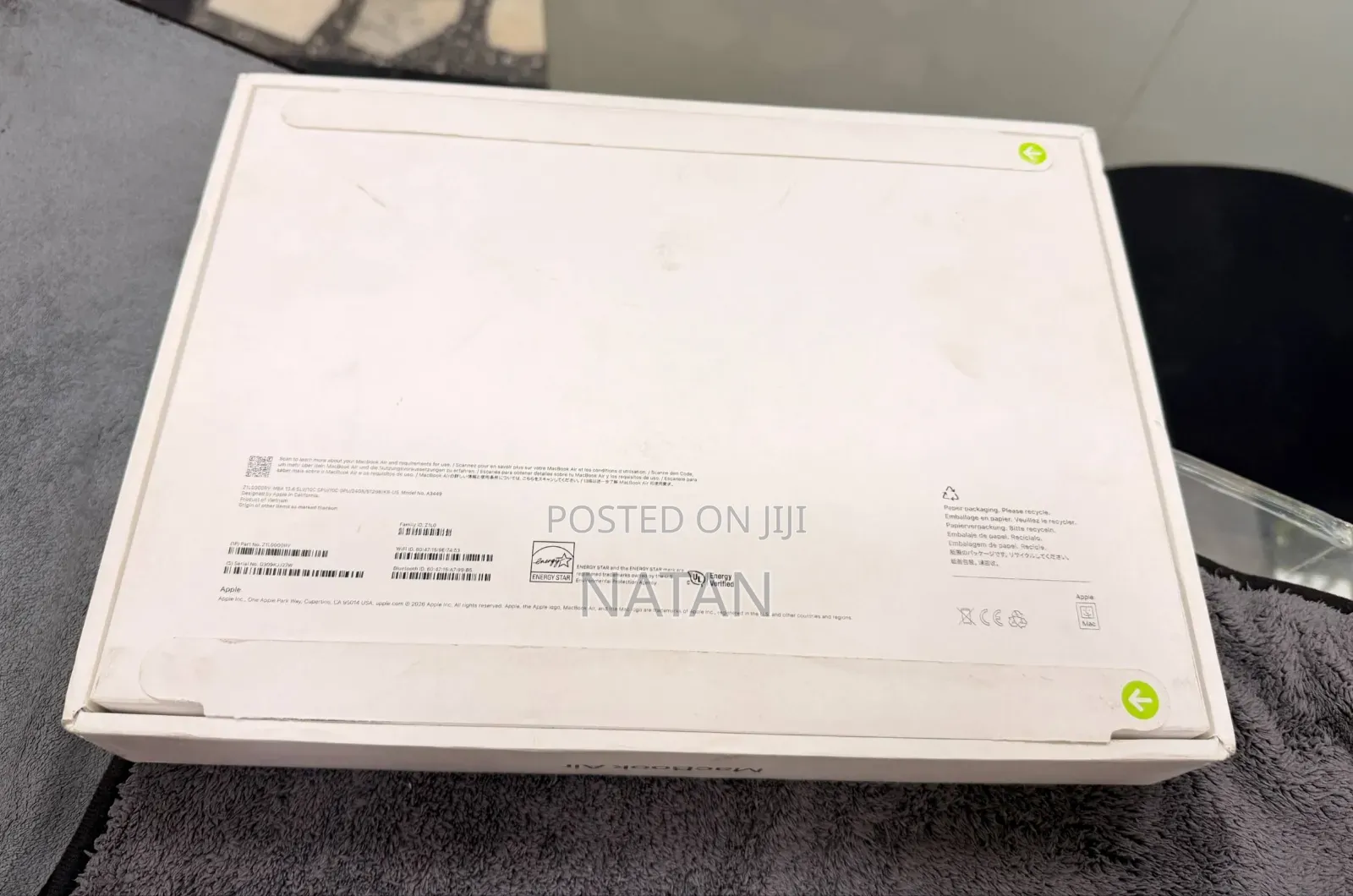 New Laptop Apple MacBook Air 2026 M5 24GB Apple M5 SSD 512GB