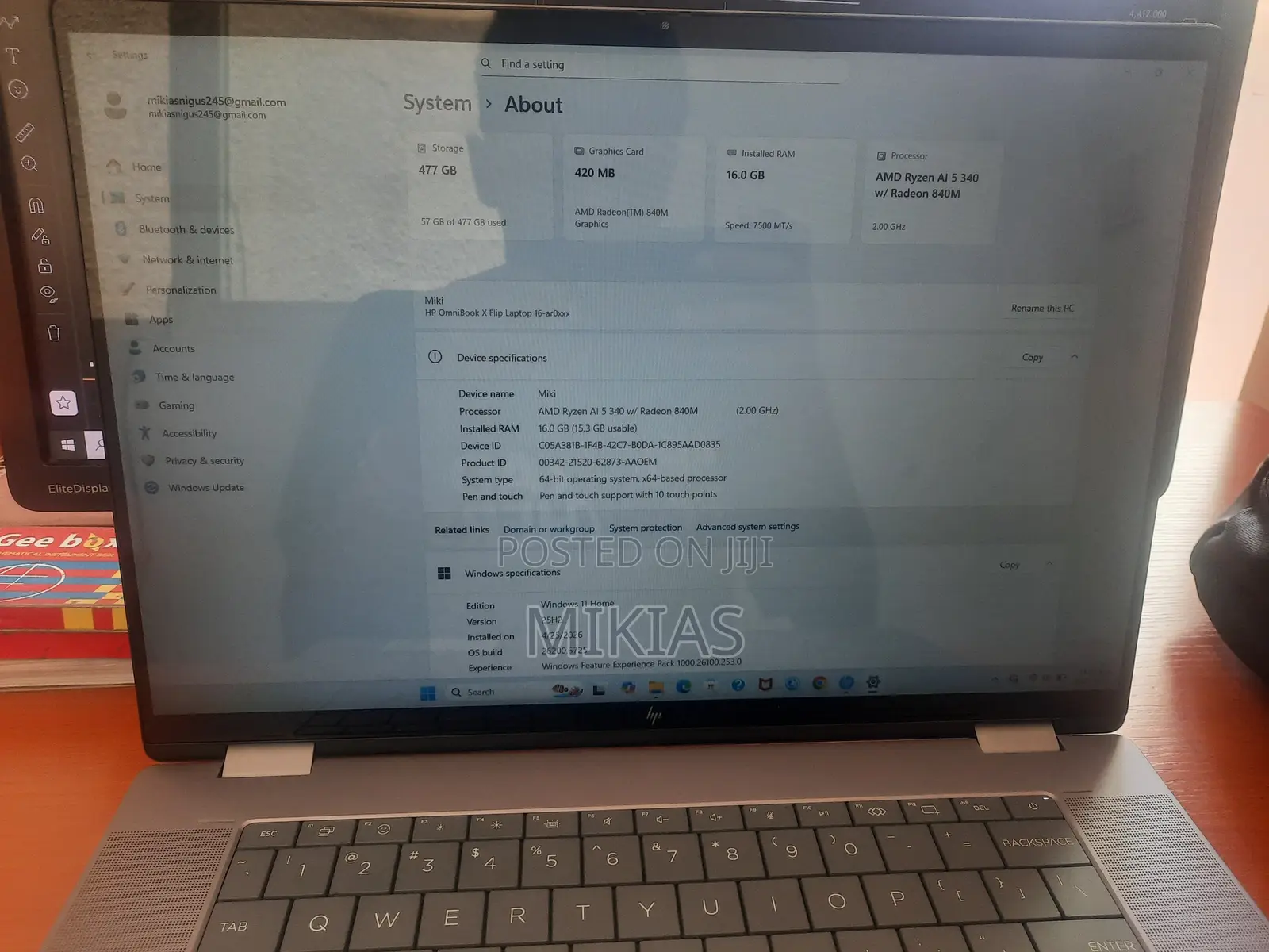 Laptop HP Pavilion 15 16GB AMD Ryzen 5 SSD 350GB