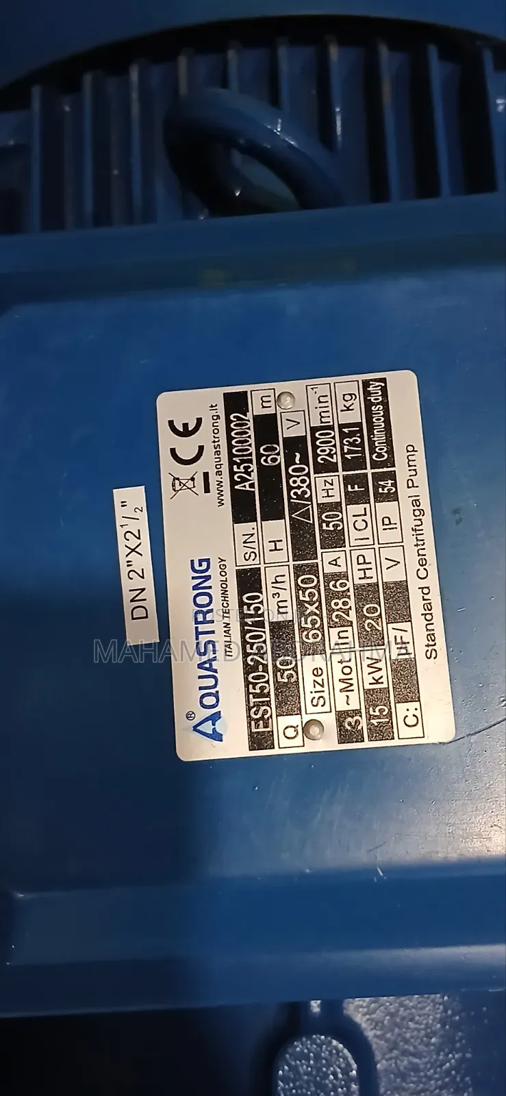 Aquastrong 15 Kw 20 HP Water Pump Made in Italy